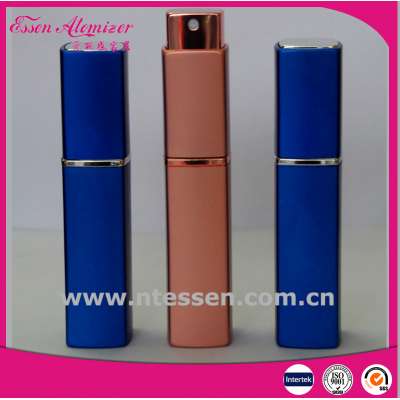 8ml or 10ml Elegant & Portable Square Shape Twist Up Perfume Atomizer in High Quality